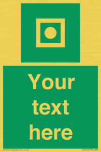 Custom sign safe condition Shipboard general alarm